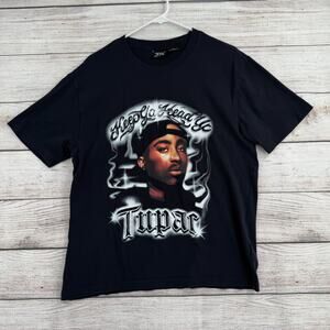 2PAC Tupac Keep Yah Head Up T-Shirt Adult Medium Black Hip Hop Rap